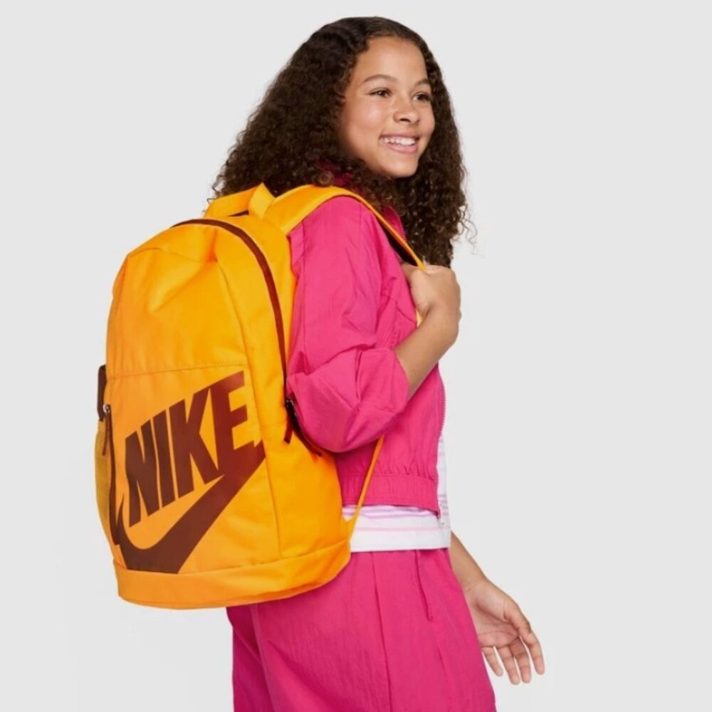 Nike Elemental Kids' Backpack 20L plus Pencil Case Laser Orange